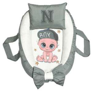 تشک غلت گیر نوزاد پادآفرین مدل فانتزی طرح حرف N