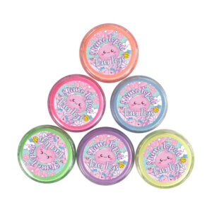 پودر رنگ اسلایم تپلی مدل پاستیلی بسته 6 عددی