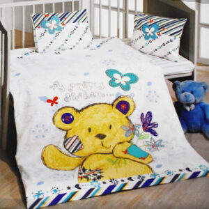 سرویس ملحفه کودک کوپن مدل Teddy bearb تک نفره 3 تکه