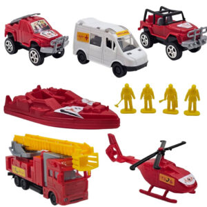 ست 10 تکه ماشین بازی ناب سل کد Firefighting001