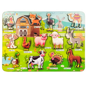 بازی آموزشی حیوانات محصولات امید مدل حیوانات مزرعه