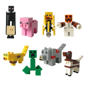 ساختنی 15 تکه برانت مدل شخصیت های ماینکرافت مجموعه 8 عددی