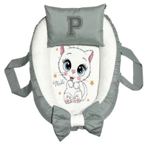 تشک غلت گیر نوزاد پاد آفرین مدل گربه طرح حرف P