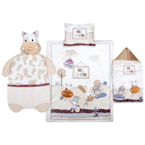 سرویس خواب نوزادی نی نی بان طرح مزرعه مجموعه 5 عددی