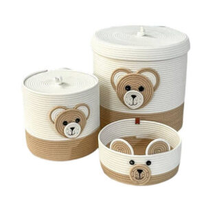 ست سبد وسایل کودک مدل تدی مجموعه 3 عددی