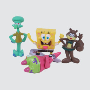 فیگور مدل باب اسفنجی و دوستان B2 بسته  4 عددی