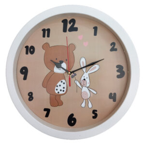 ساعت دیواری کودک مدل خرسی کد 4030609
