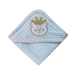 پتو نوزاد مدل دورپیچ کلاه دار A سایز 77×80 سانتی متر