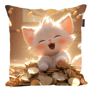 کوسن کودک مدل زیبا گربه بامزه 1307