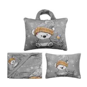 سرویس خواب نوزاد 3تکه آدنو مدل سفری طرح تدی