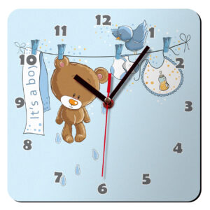 ساعت دیواری کودک باروچین طرح خرسی