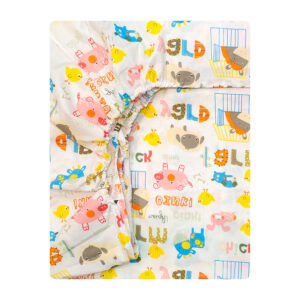 ملحفه کودک آدنو مدل Zoo کد FI13 سایز 70x135 سانتی متر