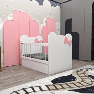 تختخواب کودک مدل پاپیون سایز 140 × 80 سانتی متر