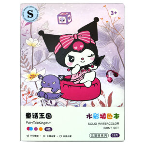 بازی آموزشی رنگ آمیزی سمید مدل دفتر نقاشی آبرنگی پالت دار طرح کرومی و ملودی کد 1000