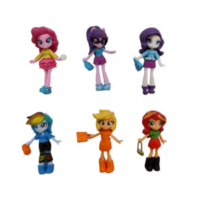 فیگور مدل دختر پونی مجموعه 6 عددی