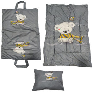 سرویس خواب مسافرتی 3 تیکه طرح خرس شالدار