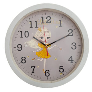 ساعت دیواری کودک مدل دختر جادوگر کد 402055