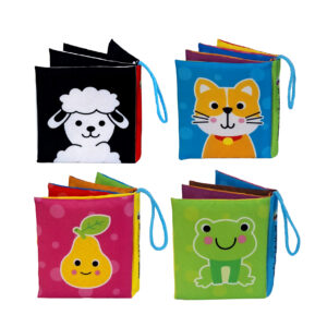 کتاب پارچه ای انتشارات باوان مدل بع بعی جونم مجموعه 4 عددی