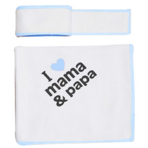 قنداق 2 تکه نوزاد مدل M.P طرح mama.papa