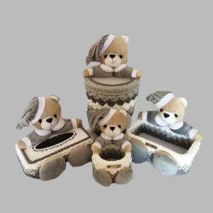 ست سبد وسایل کودک مدل خرسی کد 23 مجموعه 4 عددی