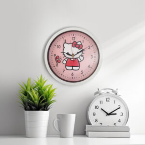 ساعت دیواری کودک مدل کیتی کد 12026