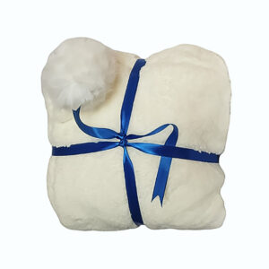 پتوی نوزاد مدل تدی کلاه دار کد 02 سایز 80 × 80 سانتی متر