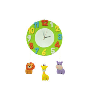 ساعت دیواری کودک مدل جنگل حیوانات
