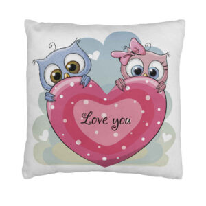 کوسن کودک مدل لاو یو و جغدها