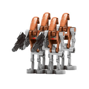 ساختنی 10 تکه برانت مدل دروید جنگی با سلاح فیلم جنگ ستارگان مجموعه چهار عددی