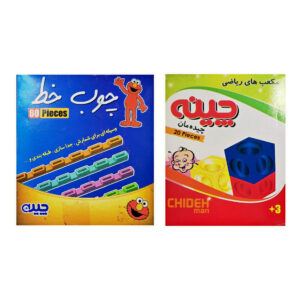 بازی آموزشی مدل چوب خط و چینه کد 2 بسته 2 عددی
