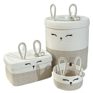 ست سبد وسایل کودک مدل خرگوش مجموعه 3 عددی