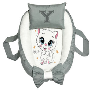 تشک غلت گیر نوزاد پاد آفرین مدل گربه طرح حرف Y