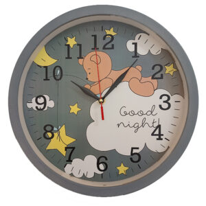 ساعت دیواری کودک مدل خرس ابر کد 402037