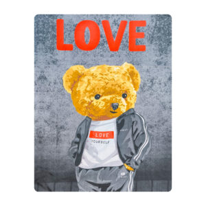 ملحفه کودک آدنو مدل تدی کد CH118 سایز 100x150 سانتی متر