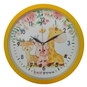 ساعت دیواری کودک مدل زرافه کد 01011