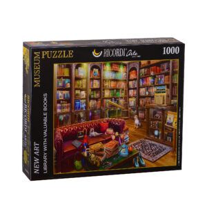 پازل 1000 تکه ریکوردی طرح کتابخانه کد 102