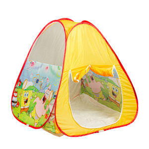 چادر بازی کودک مدل ارغوان طرح باب اسفنجی و دوستان