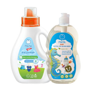 ست بهداشتی کودک مانا مدل baby gift set مجموعه دو عددی