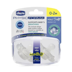 پستانک ارتودنسی چیکو مدل مینی سافت مناسب 0 تا 2 ماه بسته دو عددی