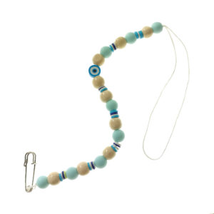 زنجیر پستانک لیمونار گالری مدل فیمو واشری و چشم نظر