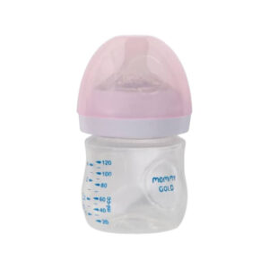 شیشه شیر مامی گلد مدل نچرال گروه سنی 0 تا 6 ماه حجم 125 میلی لیتر