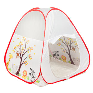 چادر بازی کودک مدل ارغوان طرح باغ وحش سپید