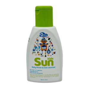 مایع شستشوی شیشه شیر و ظروف کودک سان کیدز مدل نچرال حجم 0.5 لیتر