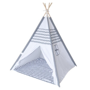 چادر بازی کودک مدل سرخپوستی طرح شطرنجی