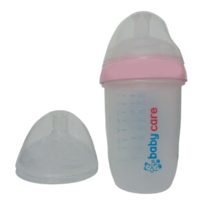 شیشه شیر بیبی کر مدل آنتی کولیک لیوانی کد 01 گنجایش 250 میلی لیتر