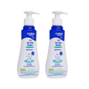 شامپو سر و بدن کودک هیدرودرم مدل پمپی حجم 250 میلی لیتر بسته 2 عددی